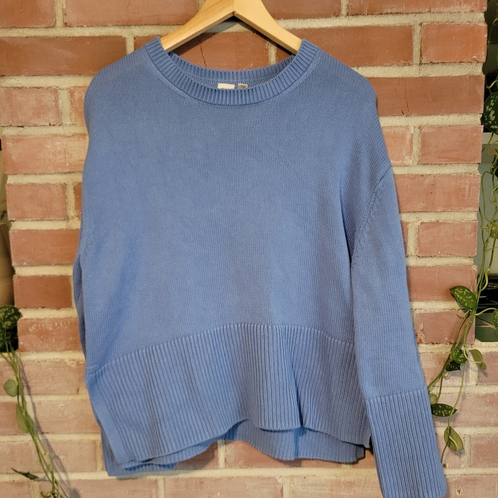 GAP 24/7 Split-Hem Crewneck Sweater